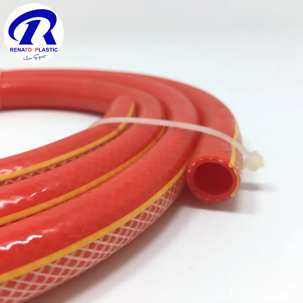 Clear fiber high pressure reinforced hose